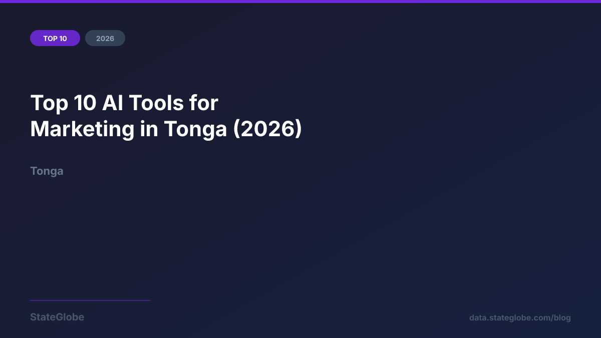 Top 10 AI Tools for Marketing in Tonga (2026)