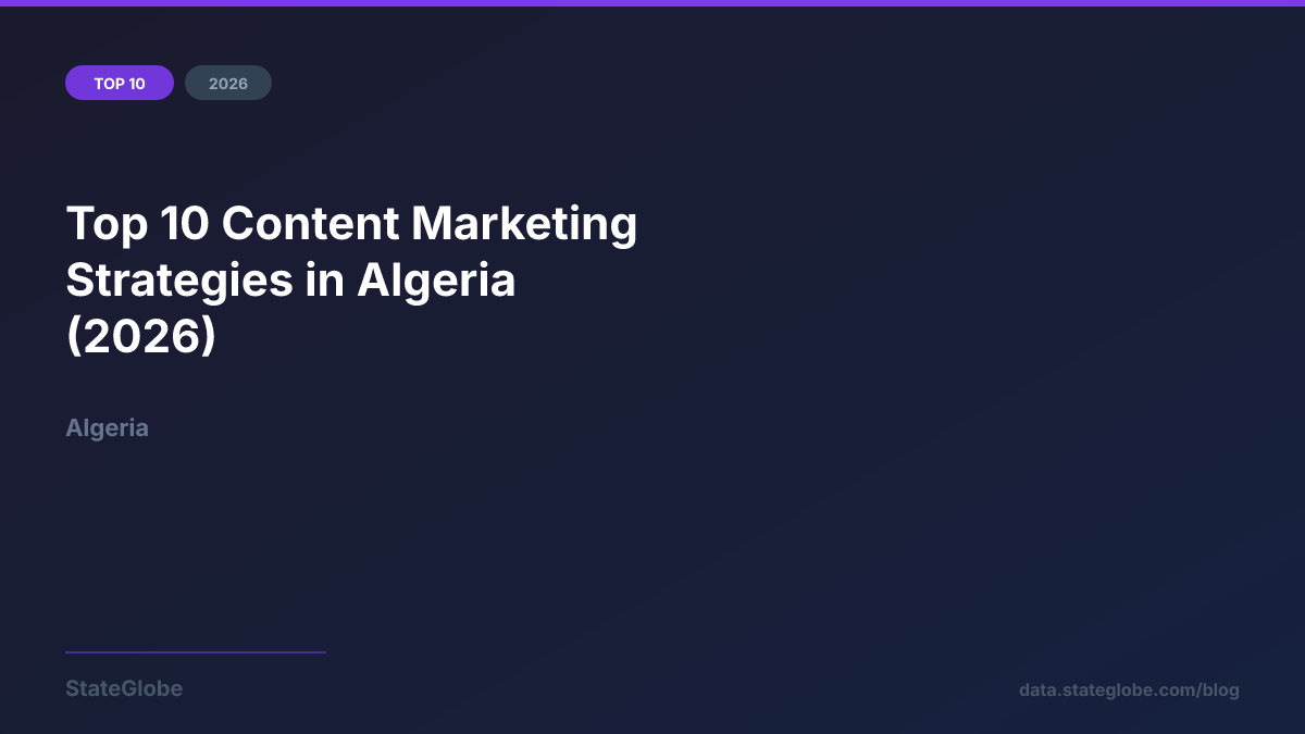 Top 10 Content Marketing Strategies in Algeria (2026)