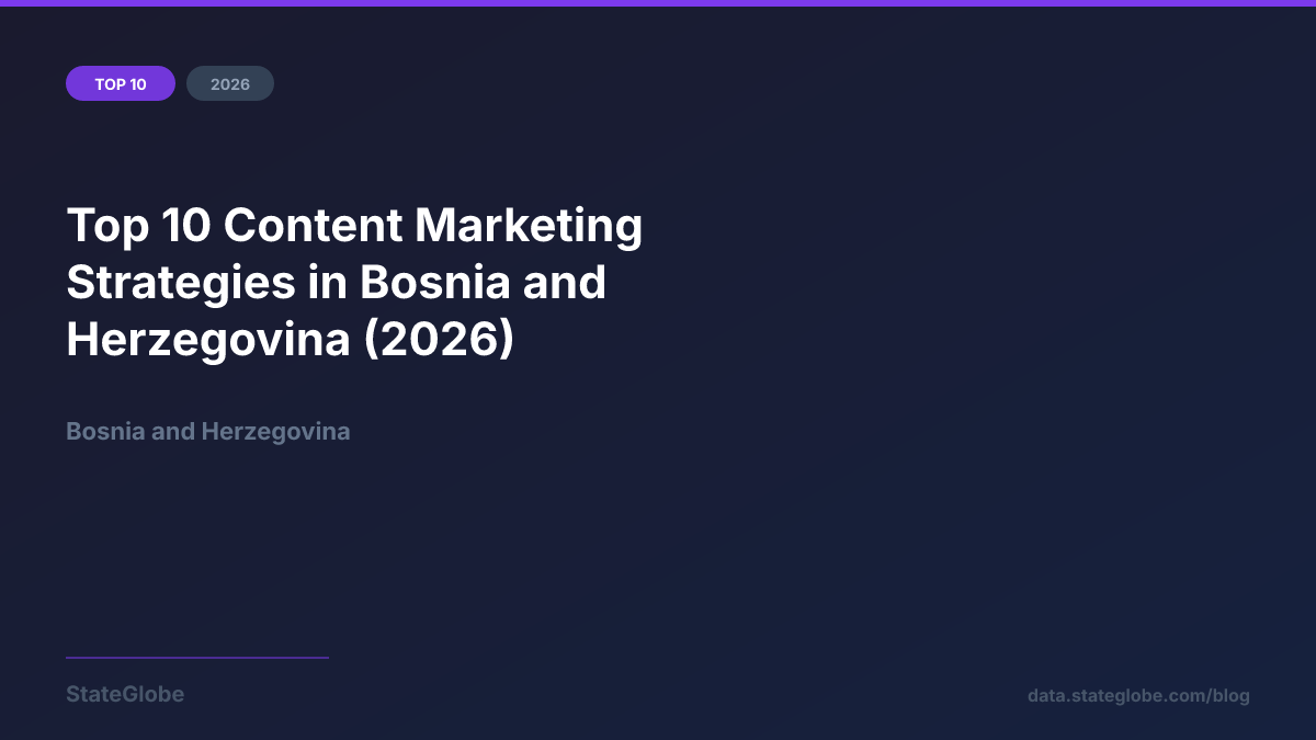 Top 10 Content Marketing Strategies in Bosnia and Herzegovina (2026)