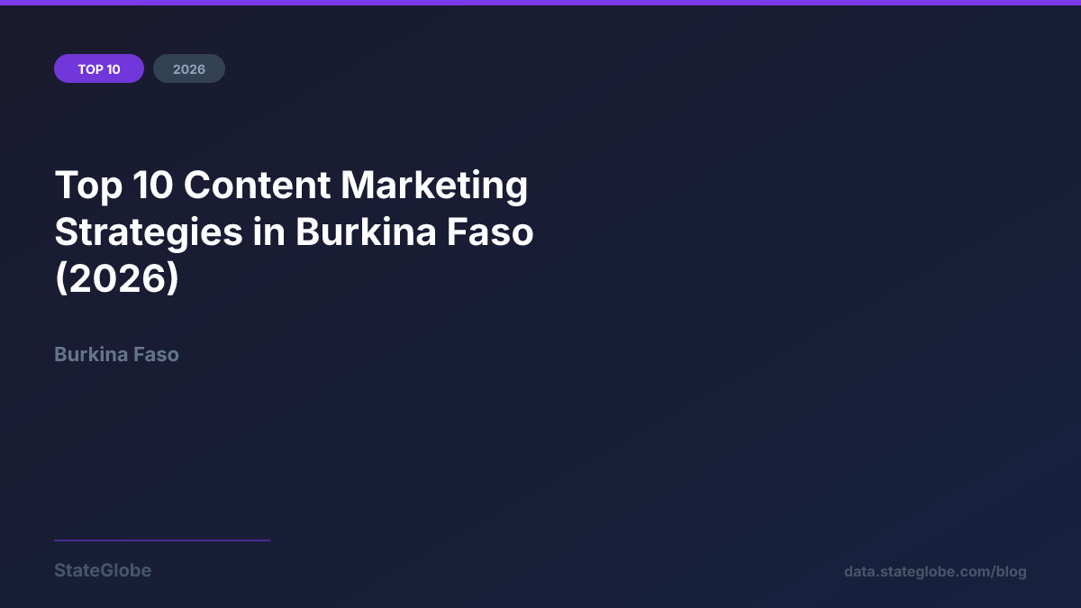 Top 10 Content Marketing Strategies in Burkina Faso (2026)