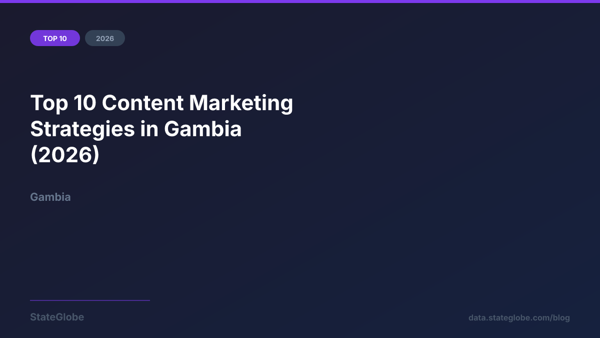 Top 10 Content Marketing Strategies in Gambia (2026)