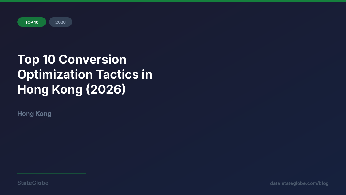 Top 10 Conversion Optimization Tactics in Hong Kong (2026)