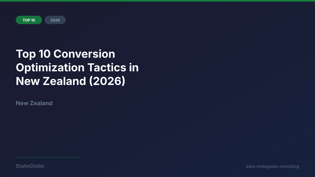 Top 10 Conversion Optimization Tactics in New Zealand (2026)