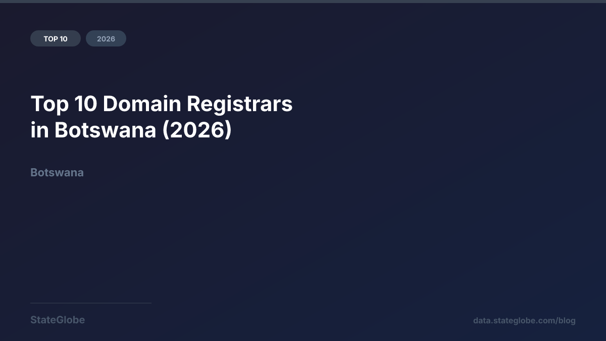 Top 10 Domain Registrars in Botswana (2026)