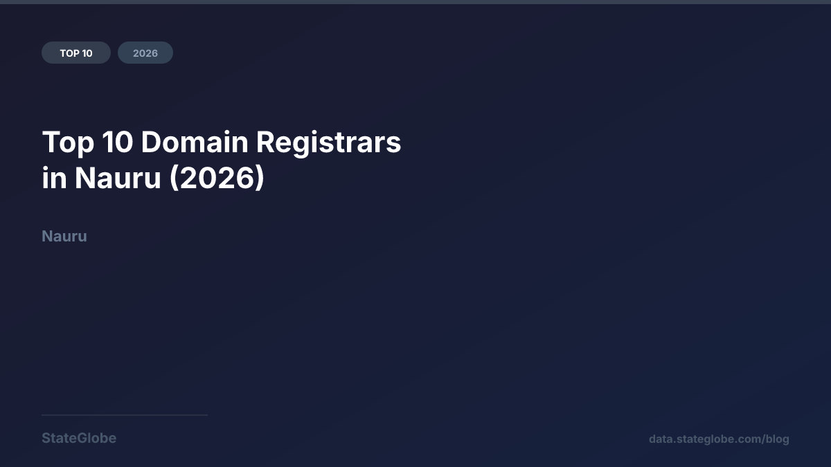 Top 10 Domain Registrars in Nauru (2026)