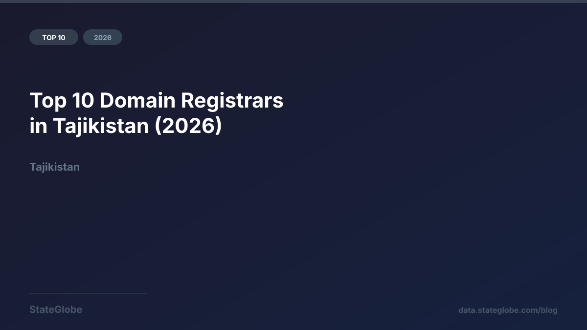 Top 10 Domain Registrars in Tajikistan (2026)