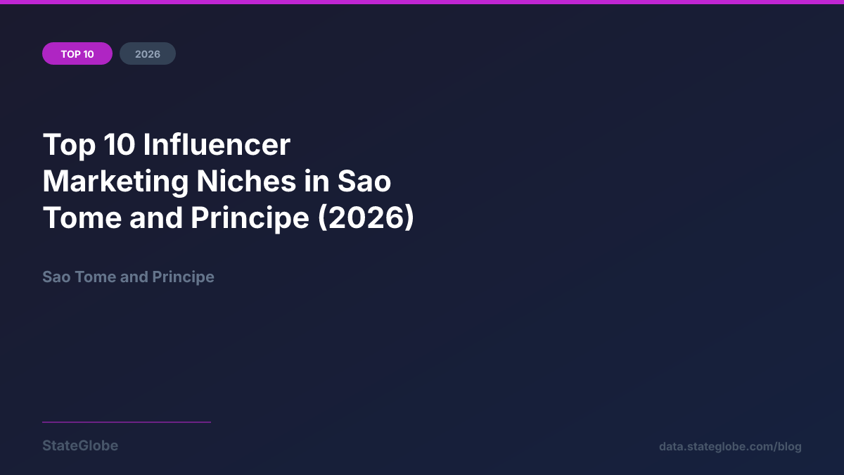 Top 10 Influencer Marketing Niches in Sao Tome and Principe (2026)