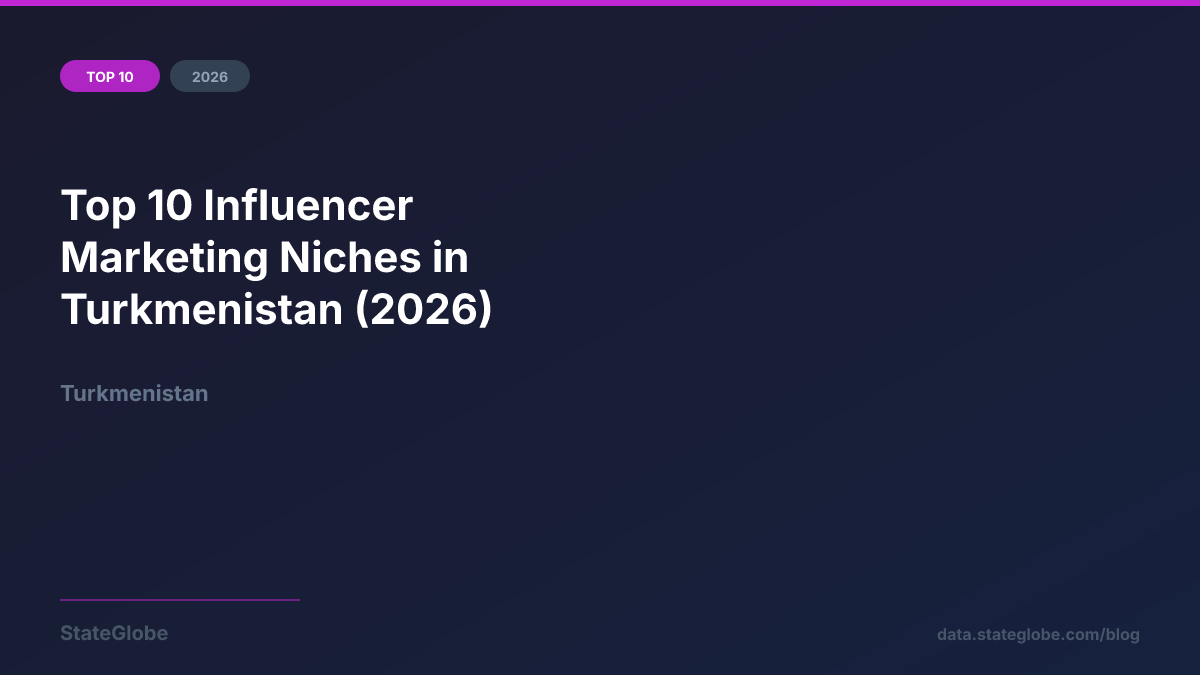 Top 10 Influencer Marketing Niches in Turkmenistan (2026)
