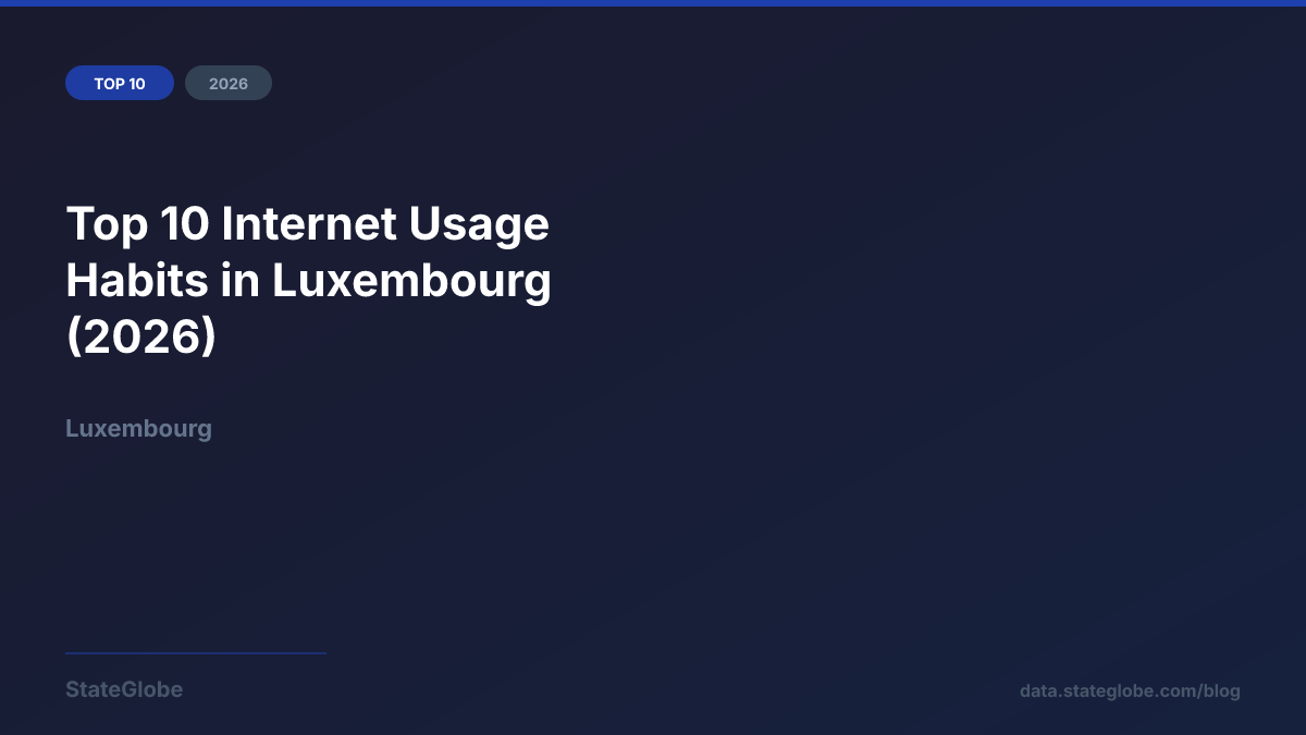 Top 10 Internet Usage Habits in Luxembourg (2026)