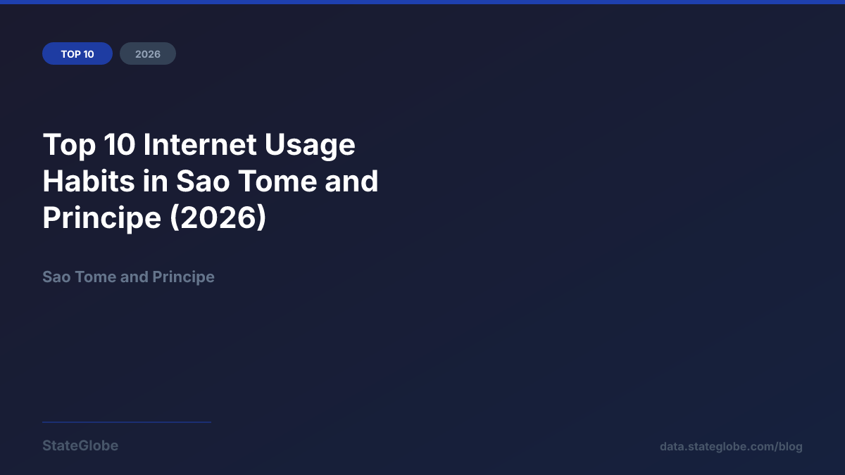 Top 10 Internet Usage Habits in Sao Tome and Principe (2026)