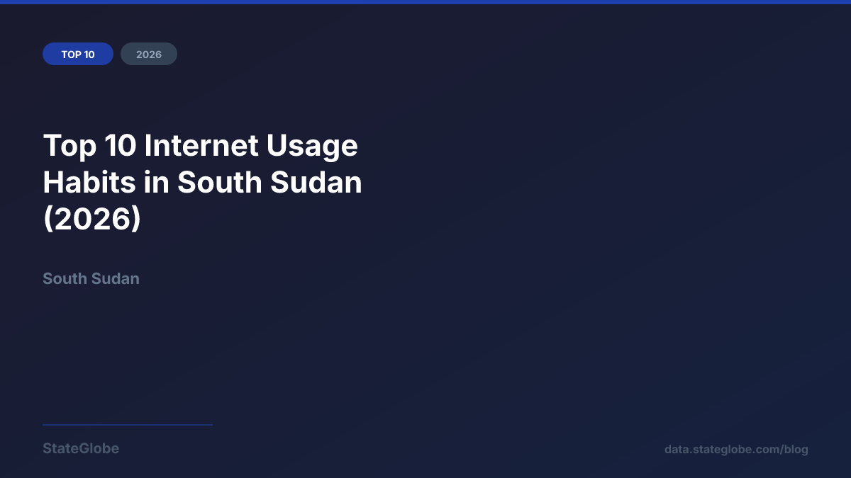 Top 10 Internet Usage Habits in South Sudan (2026)
