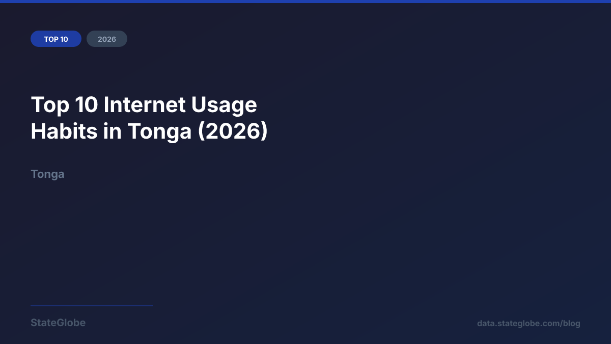 Top 10 Internet Usage Habits in Tonga (2026)