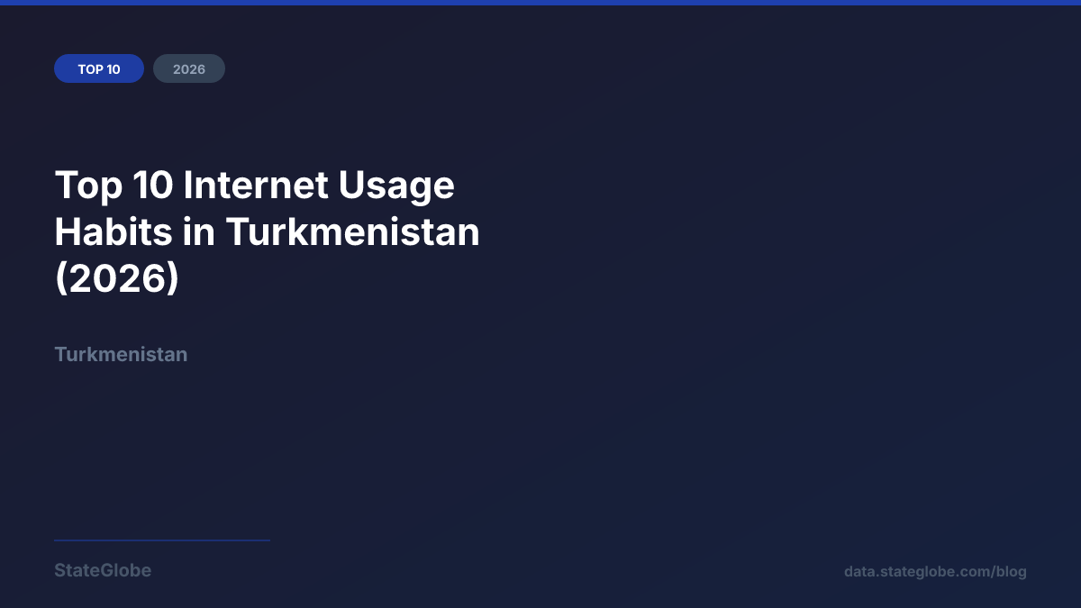 Top 10 Internet Usage Habits in Turkmenistan (2026)