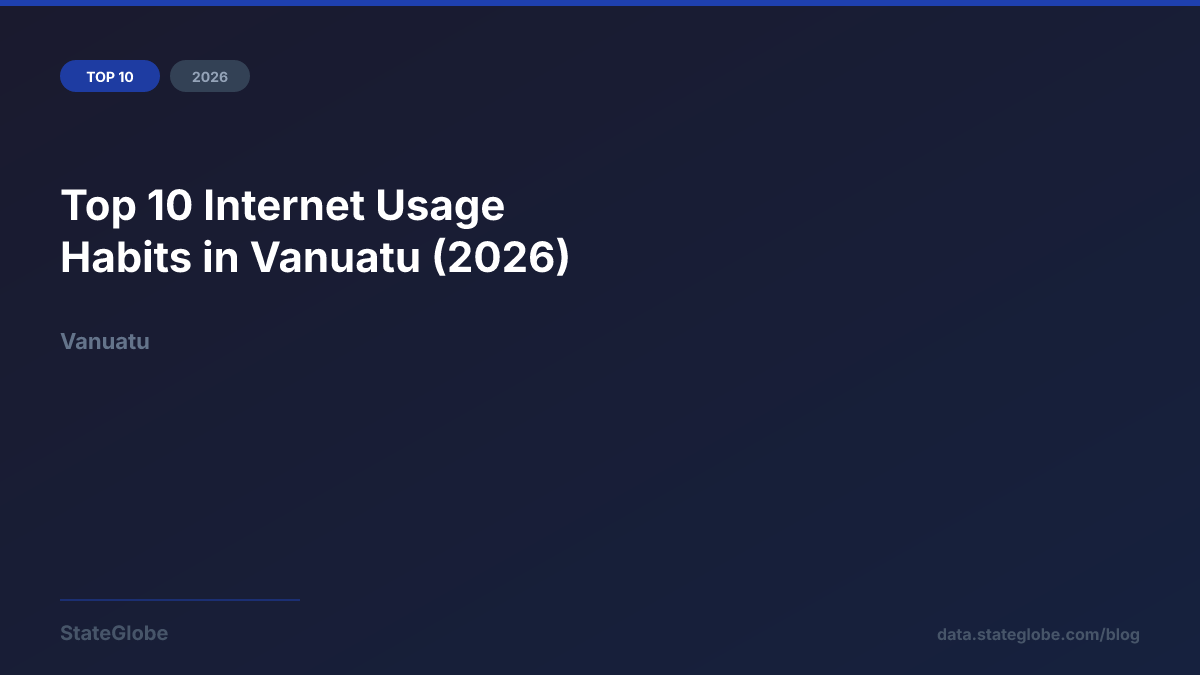 Top 10 Internet Usage Habits in Vanuatu (2026)