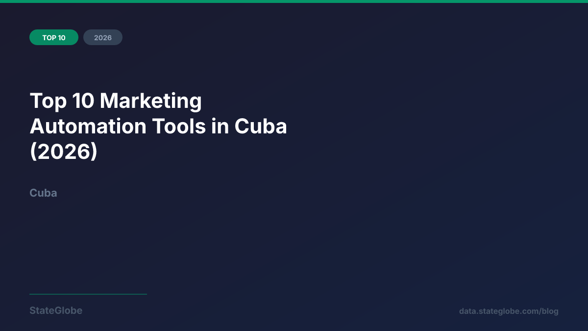 Top 10 Marketing Automation Tools in Cuba (2026)