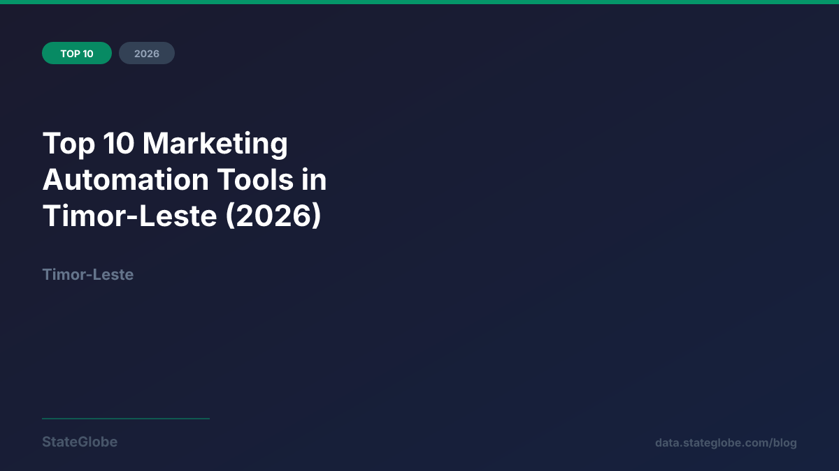 Top 10 Marketing Automation Tools in Timor-Leste (2026)