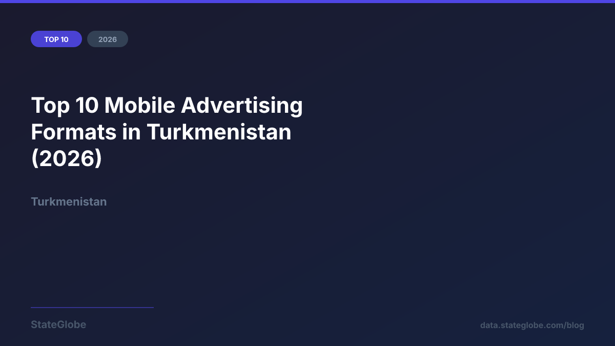 Top 10 Mobile Advertising Formats in Turkmenistan (2026)