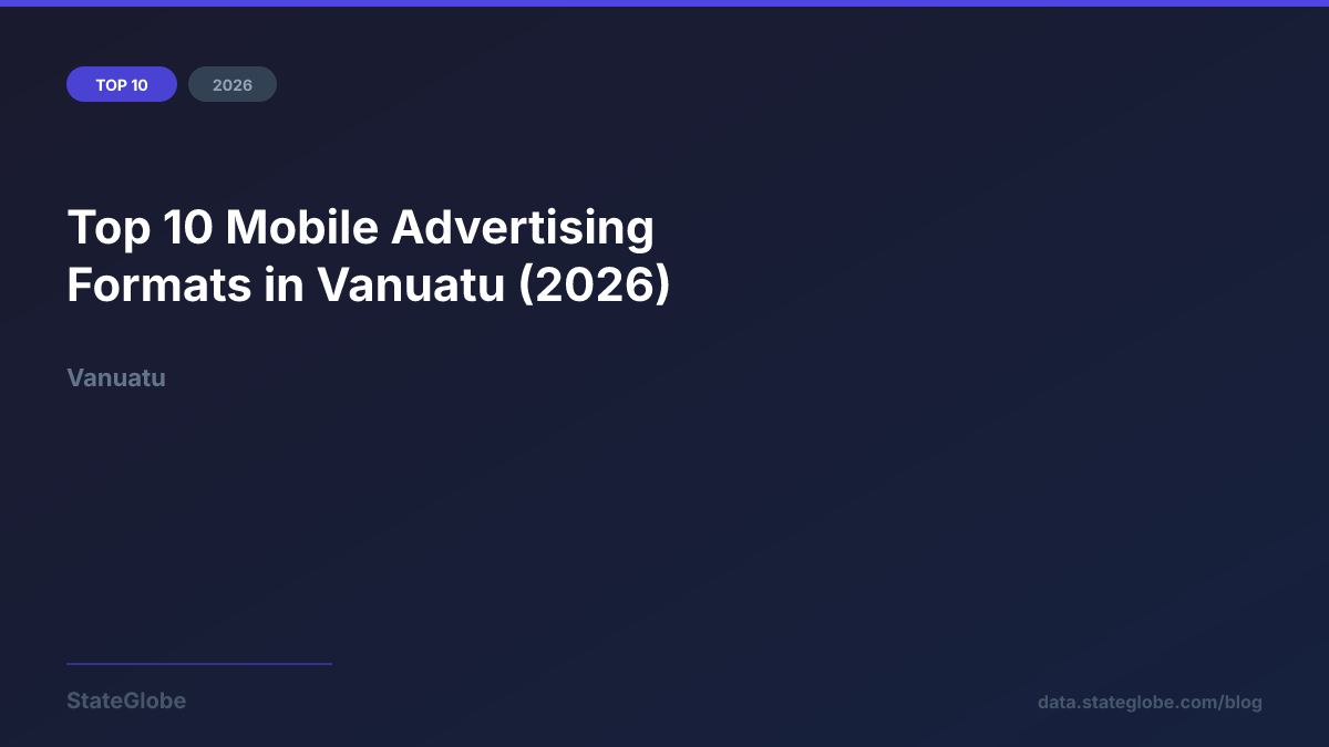 Top 10 Mobile Advertising Formats in Vanuatu (2026)