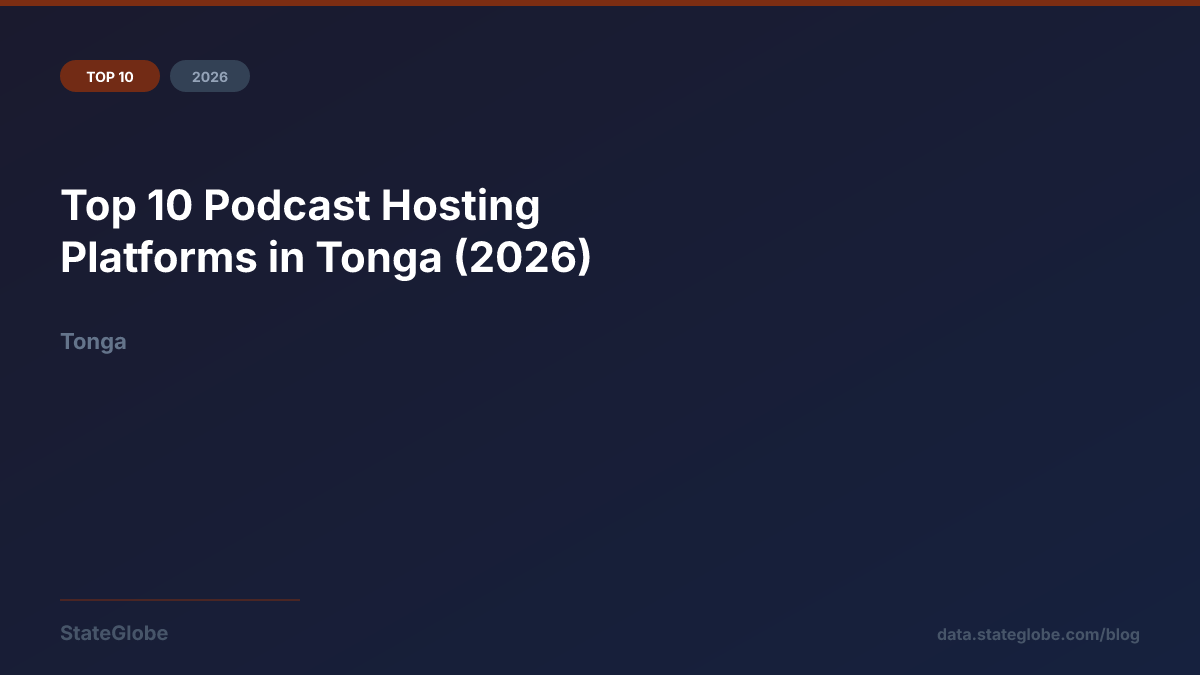 Top 10 Podcast Hosting Platforms in Tonga (2026)
