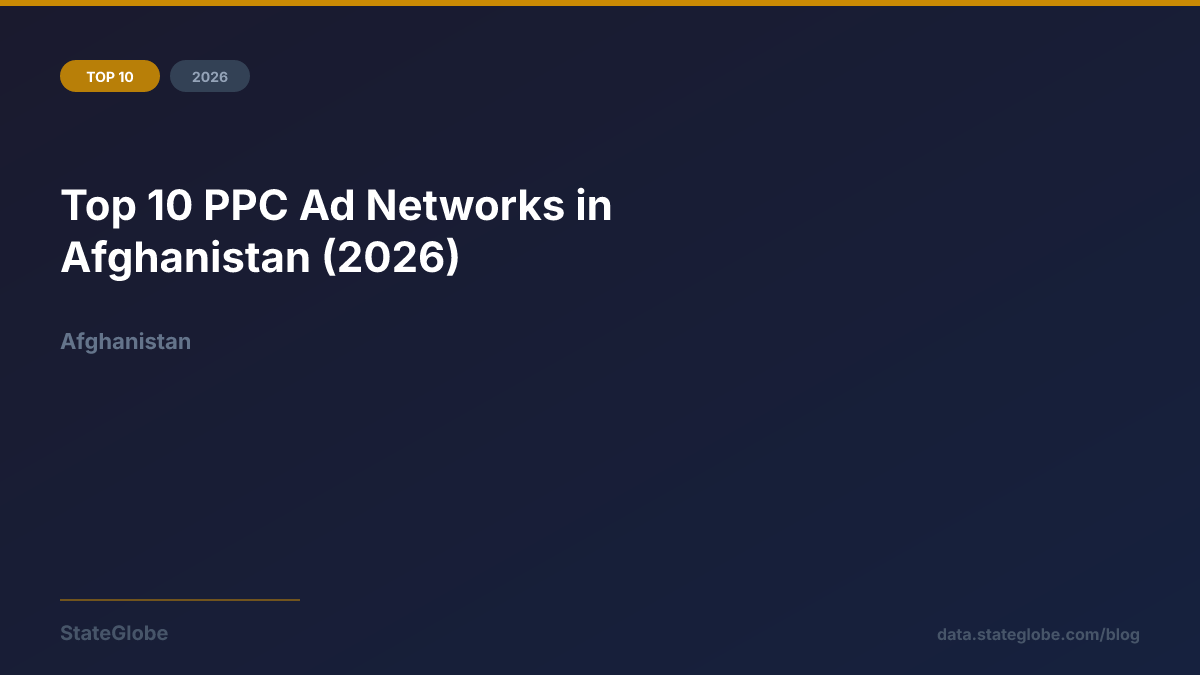 Top 10 PPC Ad Networks in Afghanistan (2026)