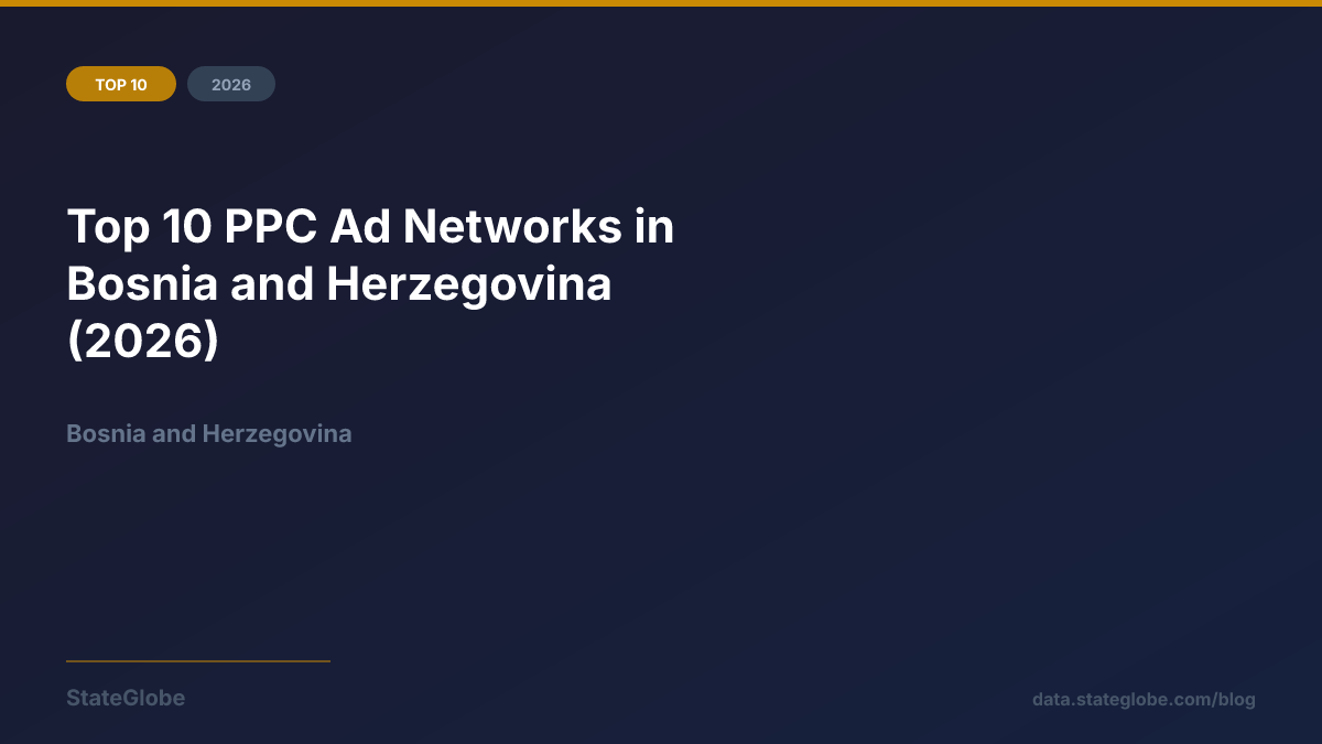 Top 10 PPC Ad Networks in Bosnia and Herzegovina (2026)