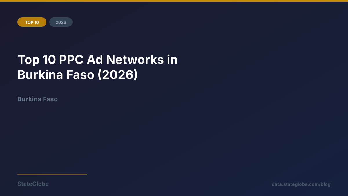 Top 10 PPC Ad Networks in Burkina Faso (2026)