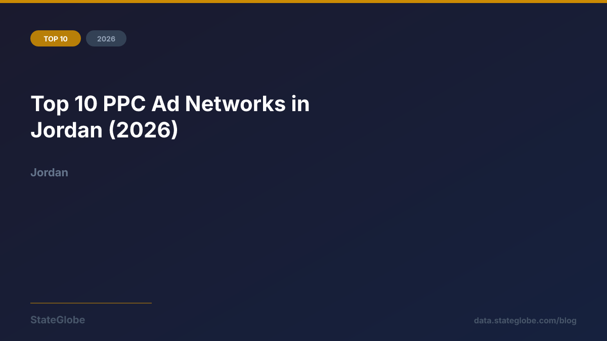 Top 10 PPC Ad Networks in Jordan (2026)