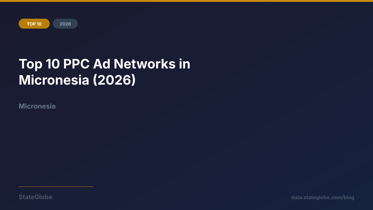 Top 10 PPC Ad Networks in Micronesia (2026)