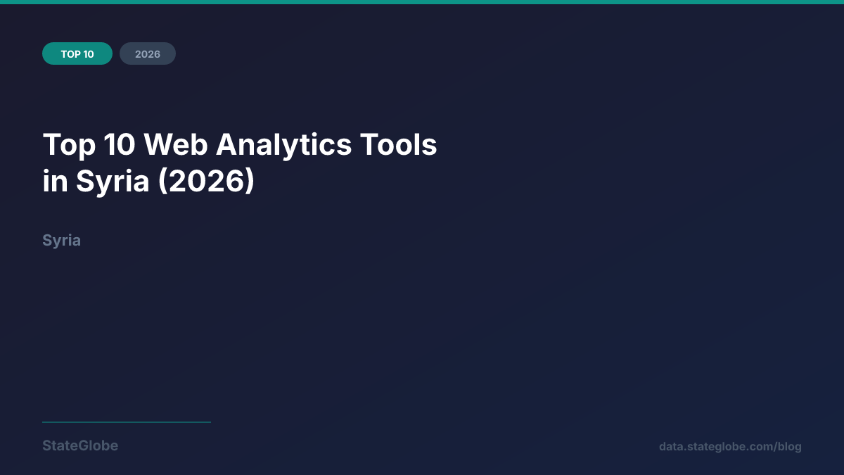Top 10 Web Analytics Tools in Syria (2026)