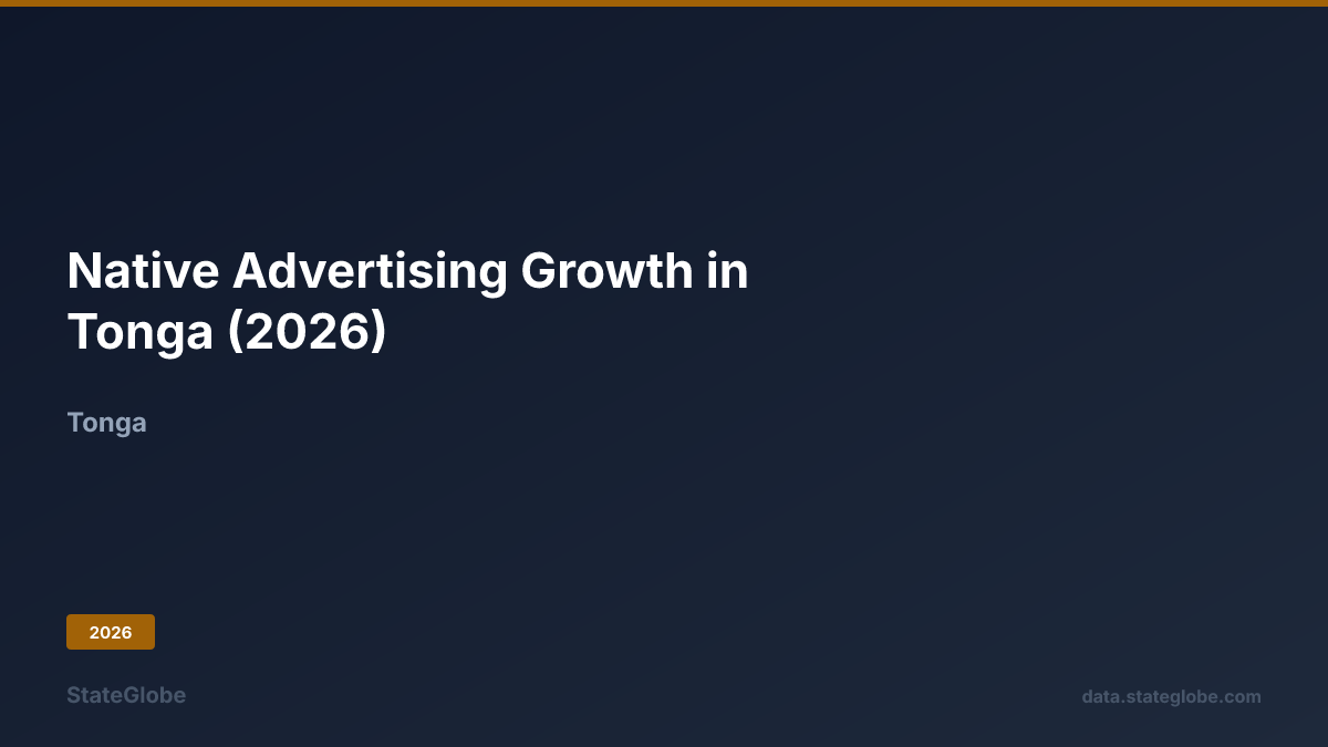 Native Advertising Growth in Tonga (2026)